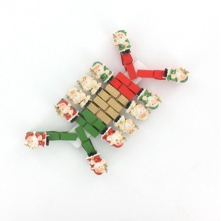 12 MOLAS DE ROUPA PAI NATAL (12 un.)