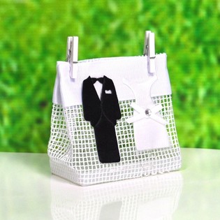 Sacos de Oferta para Casamento com Molas de Madeira (12 un.)
