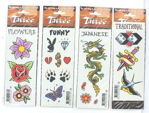 AUTOCOLANTES DE TATUAGEM (50 unid.)