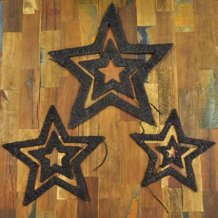 ESTRELAS DE NATAL DE 3 PEÇAS (2 un.)