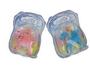 Cavalo P&eacute;gaso com Boneca (2 un.)