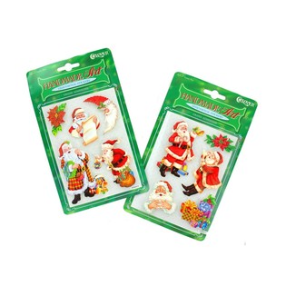 AUTOCOLANTES DE NATAL 3D (12 un.)