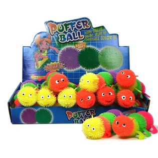 BOLA PUFFER EM FORMA DE LAGARTA (12 un.)