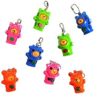 Porta-chaves de Urso com Rostos Rotativos (100 un.)