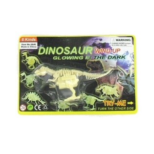 DINOSSAURO DE CORDA GLOW IN THE DARK (6 unid.)