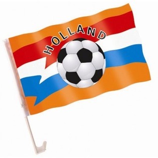 Bandeira de Carro Pa&iacute;ses Baixos Futebol (6 un.)