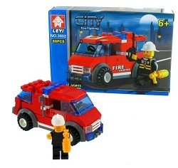 BLOCOS DE CONSTRU&Ccedil;&Atilde;O BOMBEIROS BRICKS (6 un.)