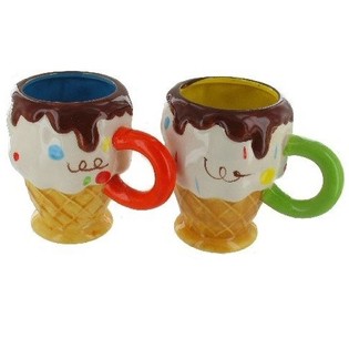 CANECA EM FORMA DE GELADO (6 un.)