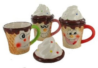 Caneca de Gelado com Tampa (6 un.)