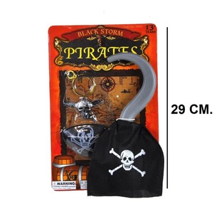 SET DE PIRATA - BLACK STORM (6 unid.)