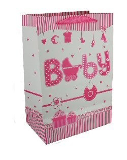 SACO DE NASCIMENTO - ROSA BEB&Eacute; (12 un.)
