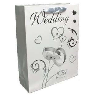 Saco de Oferta para Casamento Prateado (12 un.)