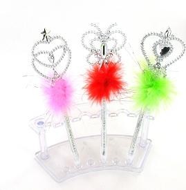 Caneta em forma de Varinha M&aacute;gica com Peluche (12 un.)
