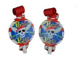 Cornetas de Anivers&aacute;rio Pirata (6x6 un.)