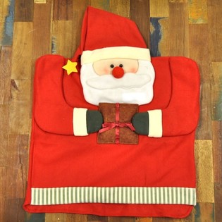 CAPAS DE CADEIRA PAI NATAL DE LUXO (4 un.)