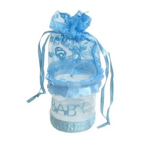EMBALAGEM DE PRESENTE DE NASCIMENTO - AZUL BEB&Eacute; (12 un.)