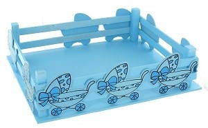 Cesta Decorativa - Azul Beb&eacute; (2 un.)