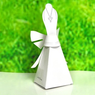 Caixas para lembran&ccedil;as de casamento - Vestido de noiva (50 un.)