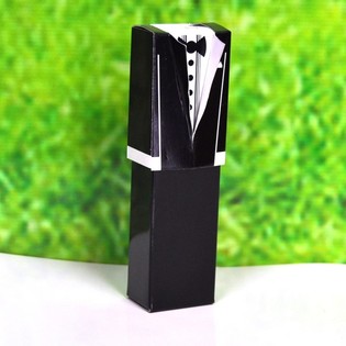 Caixinhas de Casamento para Lembran&ccedil;as - Modelo Smoking (50 un.)