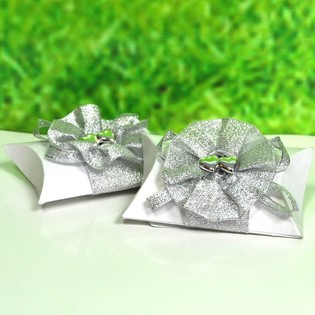 Caixinhas de Casamento para Lembran&ccedil;as com La&ccedil;o (12 un.)