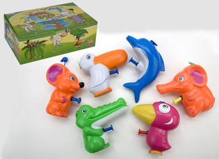 Pistolas de &aacute;gua animais em display (18 un.)
