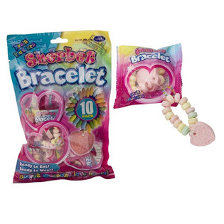 Pulseiras de Doces - Embalagem de 10 un. 12g (Lote de 12 sacos)