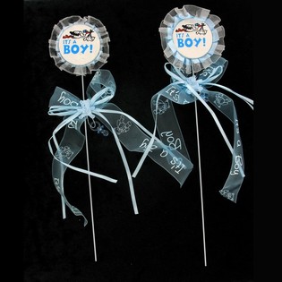 Topper para bolo de nascimento - It's a Boy (12 un.)
