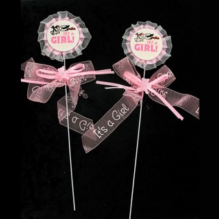 Topper de Bolo Nascimento - It's a Girl (12 unid.)
