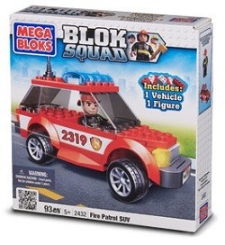 MEGABLOKS BLOK SQUAD SUV PATRULHA DE BOMBEIROS - 2432 (2 un.)
