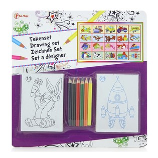 Conjunto de desenho em cartão (11 pcs.)