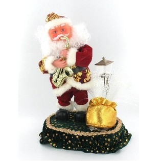 PAI NATAL ANIMADO COM SAXOFONE