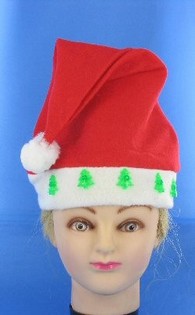 GORRO DE NATAL LUMINOSO COM RENA (12 un.)