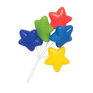 TOPPER PARA CUPCAKE - RAMO DE BALÕES ESTRELAS (14 uni.)