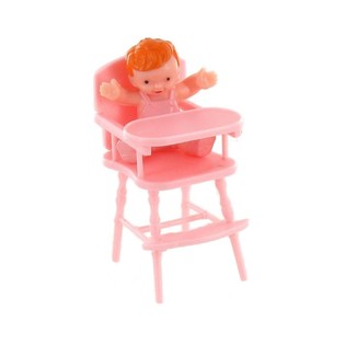 Beb&eacute; na Cadeira Alta Rosa Decora&ccedil;&atilde;o de Bolos (10 un.)
