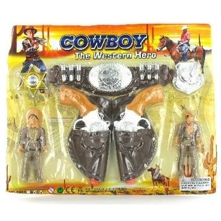 GRANDE CONJUNTO DE COWBOY NO CART&Atilde;O (3 un.)