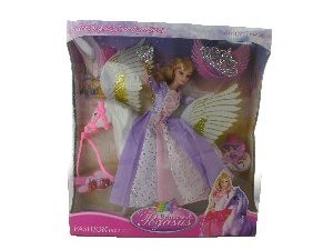 Conjunto de Boneca Princesa e P&eacute;gaso com Acess&oacute;rios