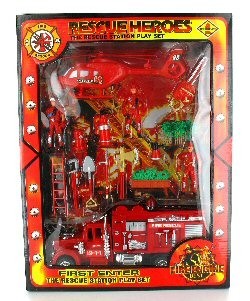 Grande Set de Brinquedo de Bombeiros - Modelo 2