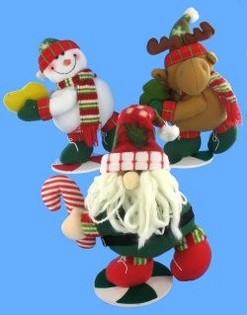Figuras de Natal de Luxo com Base de Apoio (4 un.)
