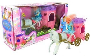 Carruagem de Princesa com Cavalo - Conjunto B2B