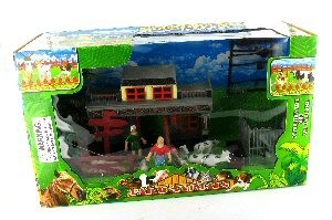 Conjunto de Brincar Quinta com Casa Estilo Western