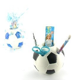 Porta-Canetas de Futebol incl. L&aacute;pis etc. (12 un.)