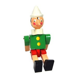 BONECO DE MADEIRA PIN&Oacute;QUIO 14 CM (6 un.)