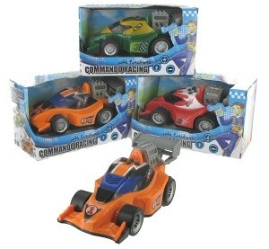 CARRO DE CORRIDAS COM COMANDO POR BOT&Otilde;ES (6 un.)