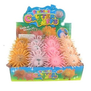Bolas Puffer com Luz Glitter (12 un.)
