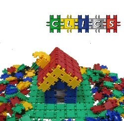 BLOCOS DE CONSTRU&Ccedil;&Atilde;O CLICS (1100 pe&ccedil;as)