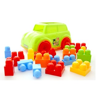 CARRO COM GRANDES BLOCOS DE CONSTRUÇÃO (2 un.)