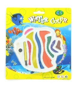Conjunto de Aguarelas - Modelo Peixe em Cart&atilde;o (12 un.)