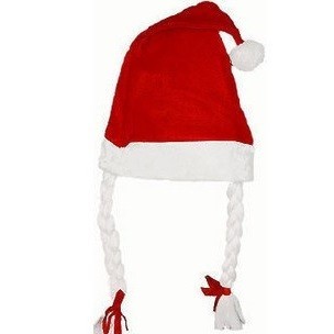 GORRO DE NATAL COM TRANÇAS (12 un.)