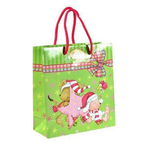SACOS DE EMBALAGEM DE NATAL 8 x 19.5 x 21 CM. (6 unid.)