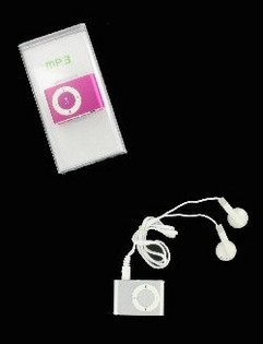 Leitor MP3 com Auscultadores - 4GB (Cores Sortidas)